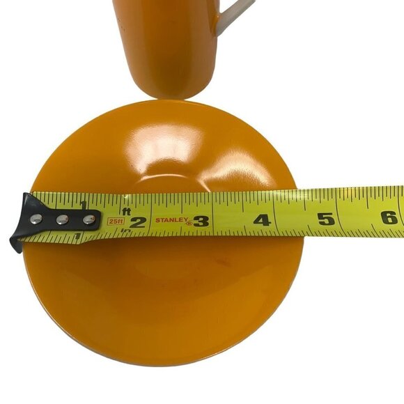 Harmony House Japan Fine China Espresso Cup Saucer Demi Orange Retro Japan - Picture 4 of 10